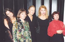 Vera Pavlova, Tatyana Shcherbina, actress Vanessa Redgrave, Tatyana Voltskaya, Svetlana Kekova. London, November 2002 - photo from http://gallery.vavilon.ru/people/v/voltskaya